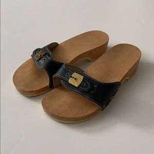 Dr.Scholl’s Free People leather clog sandal